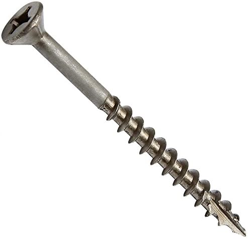 #8 x 2" Recex Square-Phillips Combination Recess Screw, Black, 100 pk.