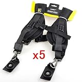Neewer 5x Double Shoulder Belt Strap for Canon Nikon Sony 2 SLR DSLR Camera ....