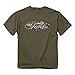 Buck Wear Men's Ford Camo Filled Logo T-Shirt, Olive, Large