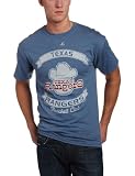MLB Men's Texas Rangers 1975-1982 Cooperstown Legendary Victory Short Sleeve Basic Tee (Indigo Heather, Medium)