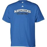 Dallas Mavericks Light Blue NBA Double OT Short Sleeve Tee Shirt By Adidas by GametimeUSA
