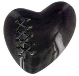 Nature's Jewelry Moulin Rouge Brooche Heart Shape with Cross Stitch