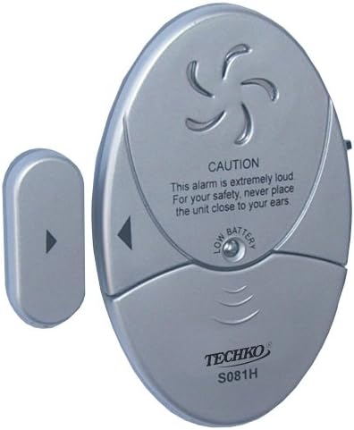 Techko SO81H Magnetic Sensor and Vibration Entry Alarm, Ultra Slim Design