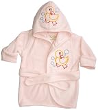Funkoos Rubber Ducky Organic Hooded Bathrobe, Baby Girl
