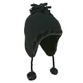 Girls' Cherokee&reg; Fleece Peruvian Hat - Ebony