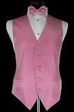 Tuxedo Vest - Venetian Collection Bubblegum with Coordinating Bowtie