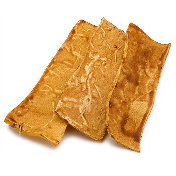 The Rawhide Express Beefhide Chew Chips Peanut Butter Flavored 1 Pound Bag (Great Reward or Treat)