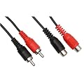profitec� Cinch Kabel 5m Cinch Verl�ngerung, Stecker auf Kupplung * VA 160