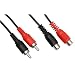 Cinchkabel 2,5m 2x Stecker auf Kupplung Cinch Kabel Verl�ngerung * VA 150 profitec�