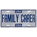 New " Usa Family Carer " License Plate Occupations