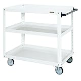 サカエ ツールワゴン スーパーワゴン(パールホワイト) 750×500×H880mm EKR-200NUW