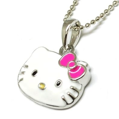 Cheap Girls Jewelry The Olivia Collection Enamel Kitten Necklace on 16 Inch Chain For Sale