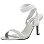 Dyeables Women's Bestbet Sandal,Silver,7 M