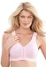 Woman Within Plus Size Wirefree front-hook seamless leisure bra by Comfort Choice