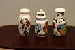 Set of 3 Vases in Oriental Design - Dollhouse Miniature