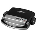 George Foreman GR0097B 100 Sq. In. Control Temp? Grill with Removal Plates