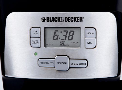 Black & Decker 12-Cup Programmable Coffee Maker, Black