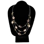Three Strand Beaded Necklace