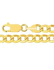 14K Yellow Gold Curb Lite Chain (Width 5.5mm)