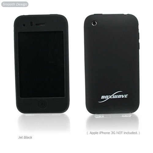 Apple iPhone 3G FlexiSkin - The Soft Low-Profile Case (Jet Black (Smooth Design))