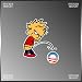 Anti Obama Piss on Obama Emblem Funny Vinyl Decal Bumper Sticker 3" X 5"