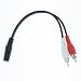 RiteAV - 3.5mm to RCA Stereo Male Cable - 6 inch