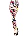 Jollychic Women's Stylish Colorful Cartoon Scrawl Pattern Slim Leggings Pants