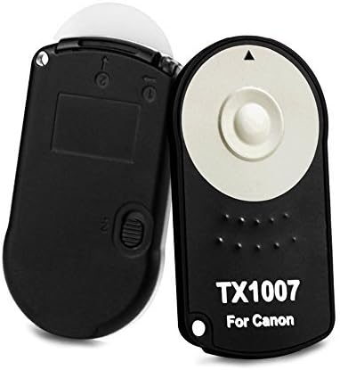 Sidande Wireless Infrared Remote Control Shutter Release Tx1007 for Canon EOS 5d Markii,kiss X4(550d) Kiss X3(500d) Kiss X2(450d) Kiss Digital X(400d) Kiss Digital N(350d) Kiss Digital (300d) EOS 7s 7 10 55 100p 100 Kiss Lite Kiss III L Kiss III IXE