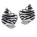 CZ & Enamel Sterling Silver Earrings