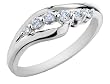 Diamond Promise Ring 1/5 Carat (ctw) in 10K White Gold
