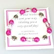 Pink Love and Wishes Gift Bracelet - Jewelry for Girls