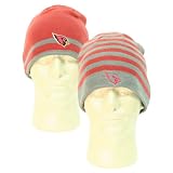 Arizona Cardinals Reversible Multi-Striped Winter Knit Hat - Gray / Red