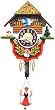 German Black Forest Clock - Girl on Swing - Wind-up German Black Forest Clock - Girl on Swing - Wind-up
