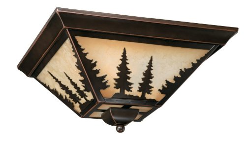 Vaxcel Yosemite Flush mount - 14W in. Burnished Bronze