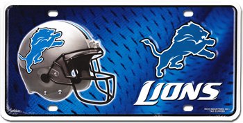 NFL License Plate - Detroit Lions