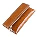 AINIMOER Women Long Leather Wallet Zipper Large Capacity Clutch Phone Holder Purse