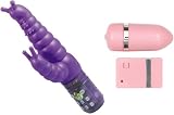 Tantrica Phthalate Free Remote Controlled Purple Crafty Caterpillar Vibrator and Remote Controlled Bullet
