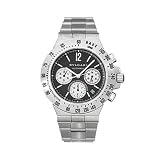 Bvlgari CH40SSDTA Diagono Black Dial Stainless Steel Automatic Chronograph|Chronometer Mens Watch by Bvlgari