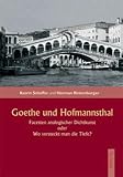 Goethe und Hofmannsthal: Facetten analogischer Dichtkunst, oder, wo versteckt man die Tiefe?