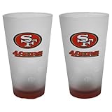 NFL Frosted Pint Glass (16-Ounce, Set of 2)