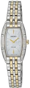 Seiko Women's SUP152 Two Tone Stainless Steel Analog Mother-Of-Pearl Dial Watch