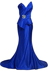 Sexy Mermaid Taffeta Asymmetric Evening Dress 