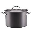 Anolon Nonstick Hard-Anodized 8-Quart Covered Stockpot
