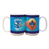 NBA New Orleans Hornets 2 Pack 15oz White SportsBall Mug