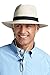 Coolibar UPF 50+ Men's SmartStraw Packable Fedora Hat - Sun Protective