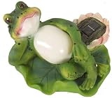 Large Solar Power Frog Floating on Water Garden Light