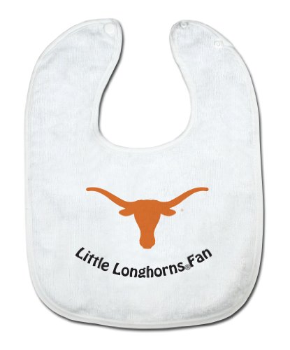 NCAA Texas Longhorns White Snap Bib with Team Logo