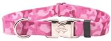 Premium Pink Bone Large Patterned Dog Collar