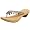 Skechers Cali Women's Vamp Charm Thong,Silver,7 M