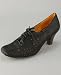 Jeffrey Campbell Life Black Perforated Leather Oxford Heel Image